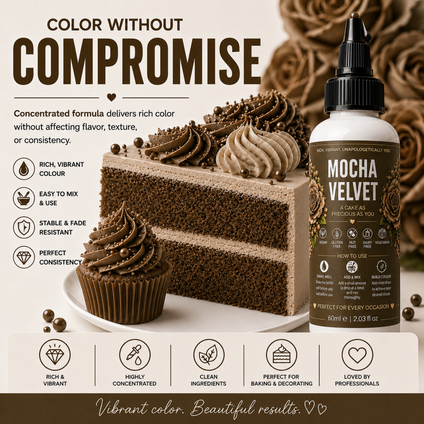 Mocha Velvet | Edible Candy Color 60ml