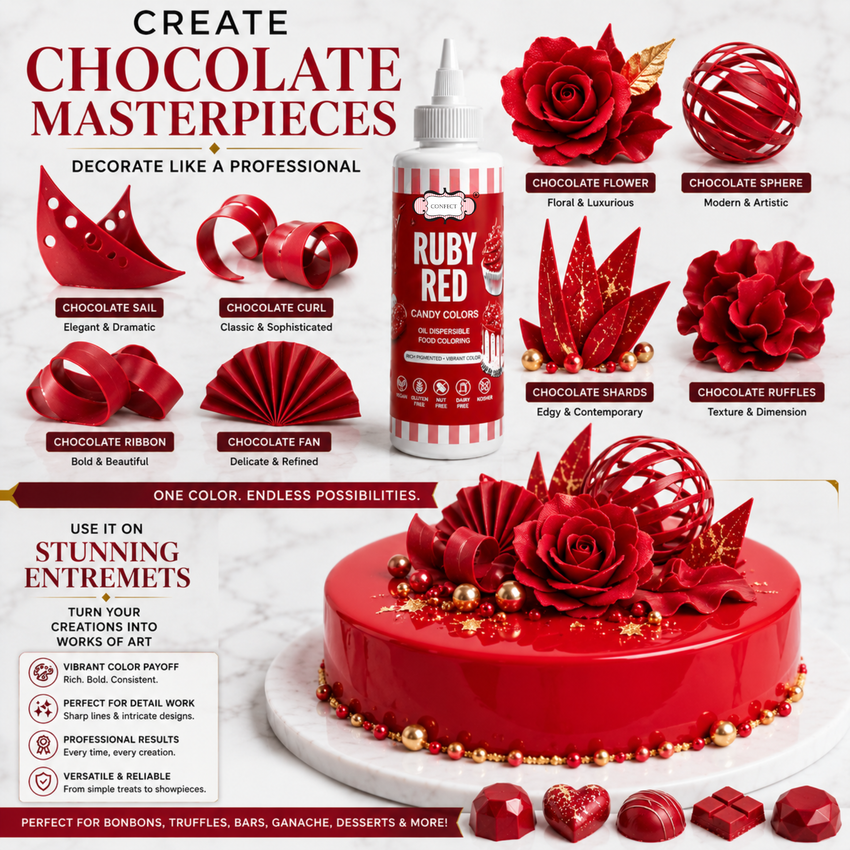 Ruby Red | Edible Candy Color 60ml