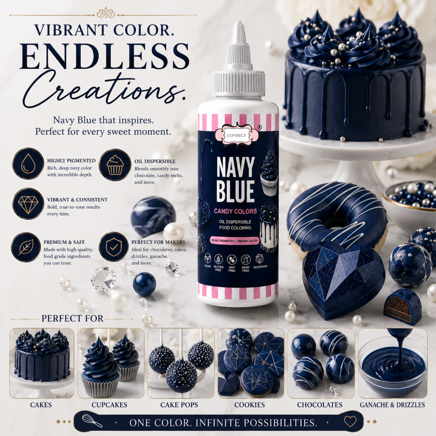 Navy | Edible Candy Color 60ml