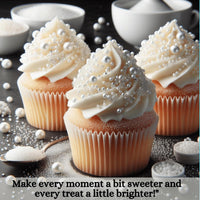 White | Sprinkles Bottle for Decoration Bottle 120 g