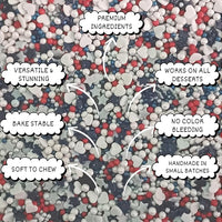 Patriotic Sprinkles for Decoration 07 | 120 Gm