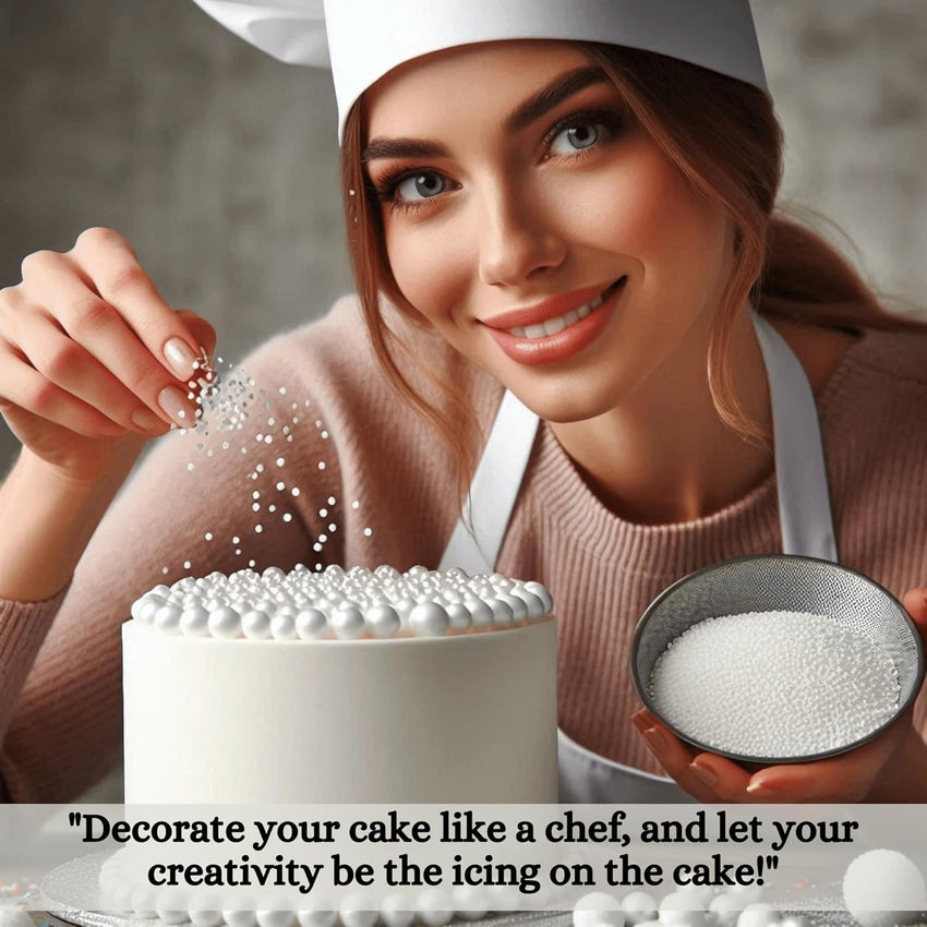 White | Sprinkles Bottle for Decoration Bottle 120 g