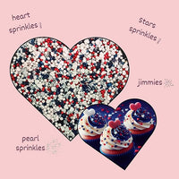 Patriotic Sprinkles for Decoration 07 | 120 Gm