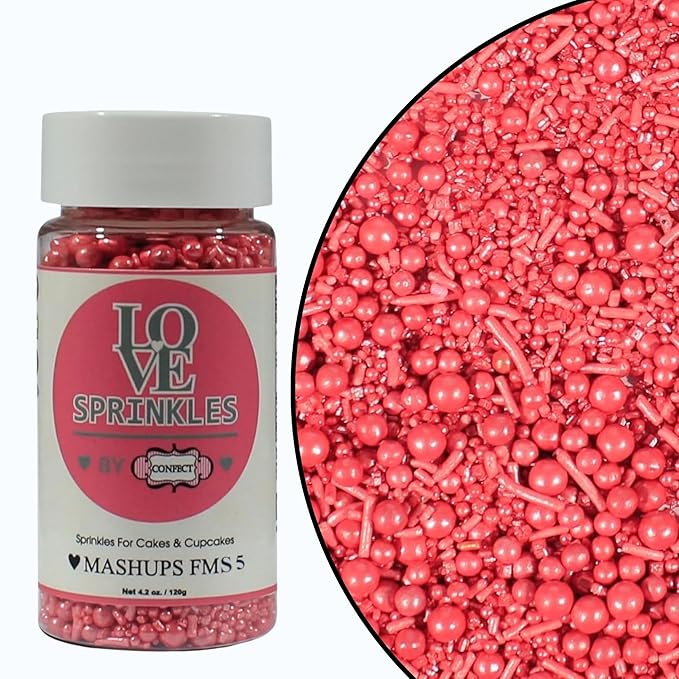 Rose Pink | Sprinkles Bottle for Decoration Bottle 120 g