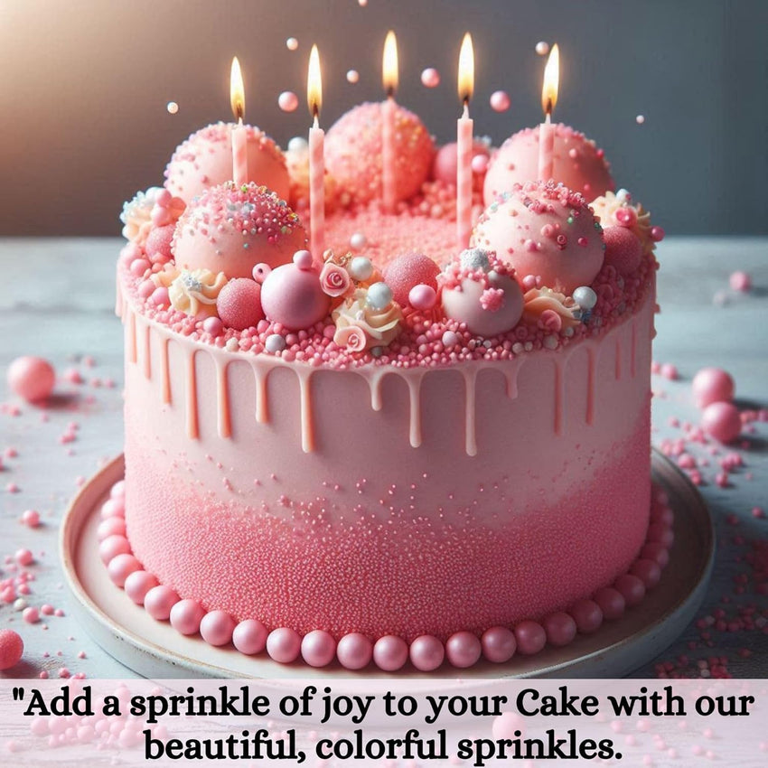 Baby Pink | Sprinkles Bottle for Decoration Bottle 120 g