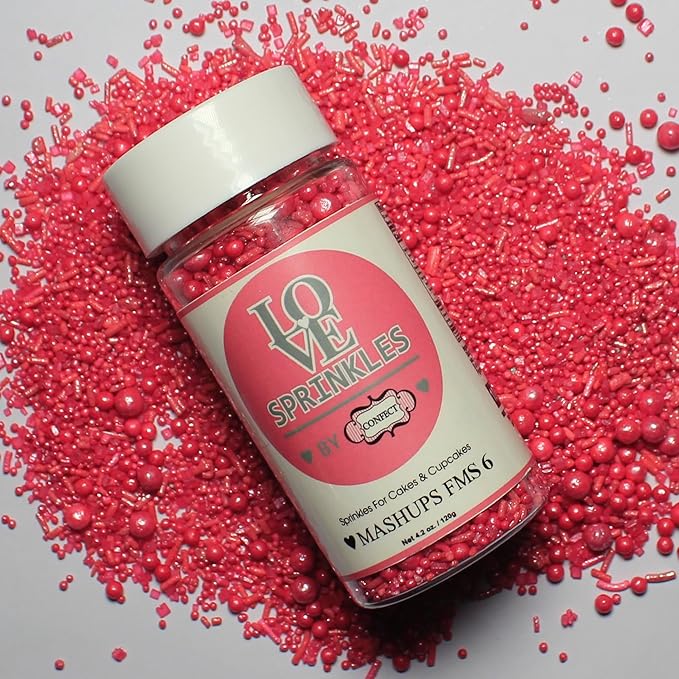 Crimson Pink | Sprinkles Bottle for Decoration Bottle 120 g