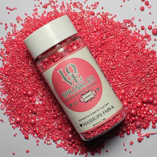 Crimson Pink | Sprinkles Bottle for Decoration Bottle 120 g