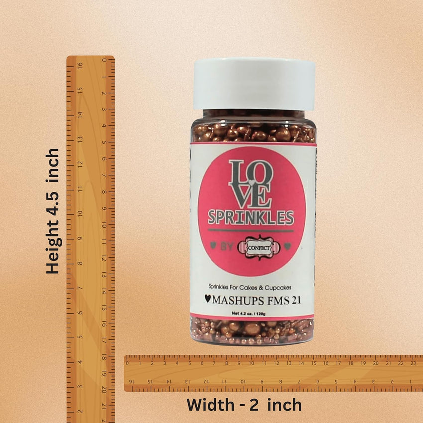 Bronze | Sprinkles Bottle for Decoration Bottle 120 g