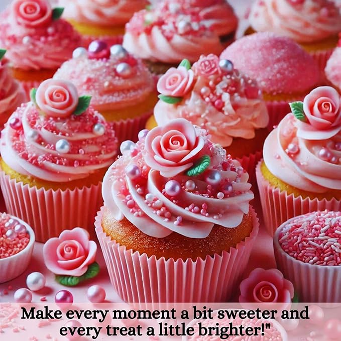 Rose Pink | Sprinkles Bottle for Decoration Bottle 120 g