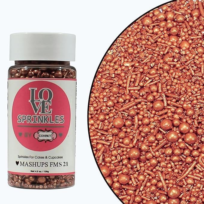 Bronze | Sprinkles Bottle for Decoration Bottle 120 g