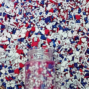 Patriotic Sprinkles for Decoration 01 | 120 Gm