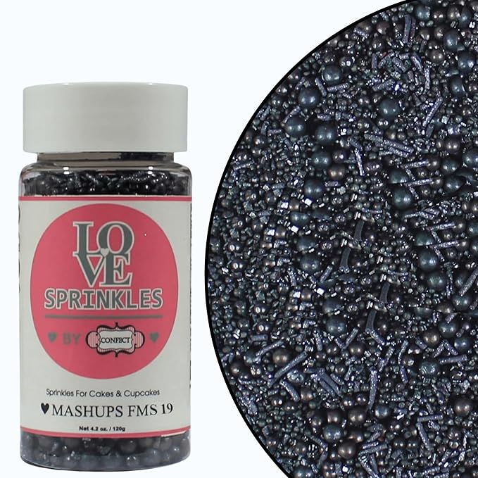 Black | Sprinkles Bottle for Decoration Bottle 120 g