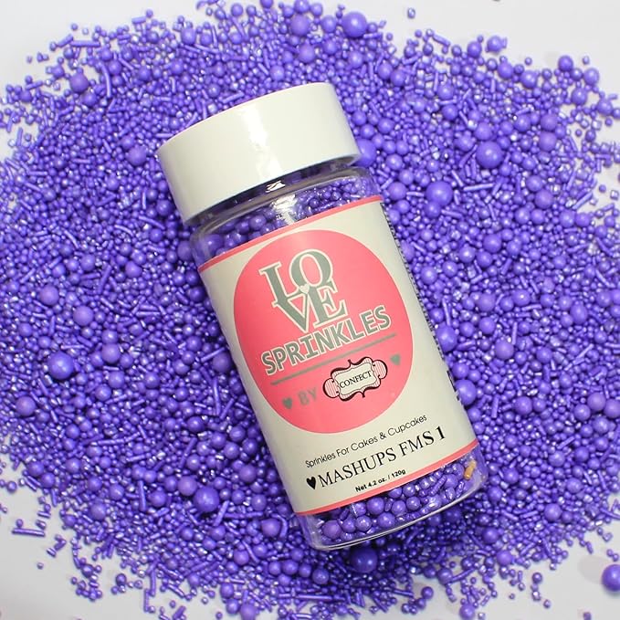Purple | Sprinkles Bottle for Decoration Bottle 120 g
