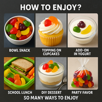 Fruity Classic Gummies | Pack of Strawberry, Watermelon, Grape, Orange, Apple, Banana Gummies | 300g