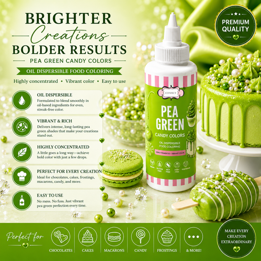 Pea Green | Edible Candy Color 60ml