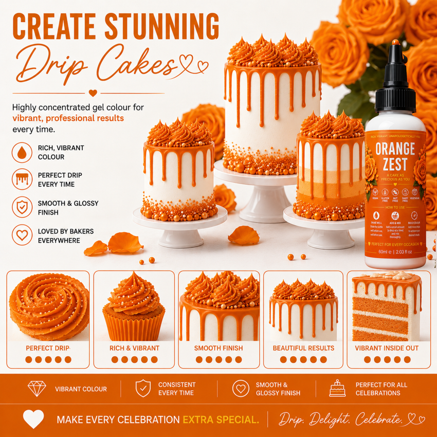Orange Zest | Edible Gel Color 60ml