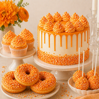 Sprinkles for Cakes & Cupcakes Decoration | USP-23(Orange)