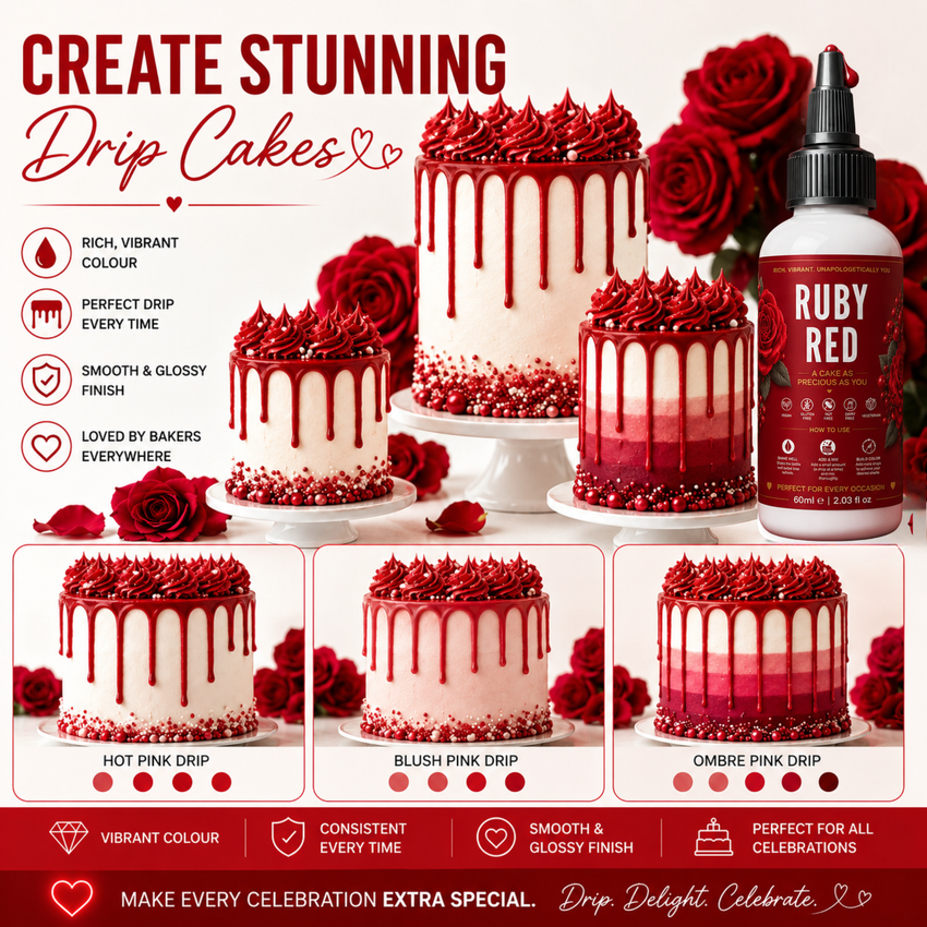 Ruby Red | Edible Gel Color 60ml