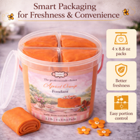 Apricot Orange | Edible Natural Fondant (4 x 250g)