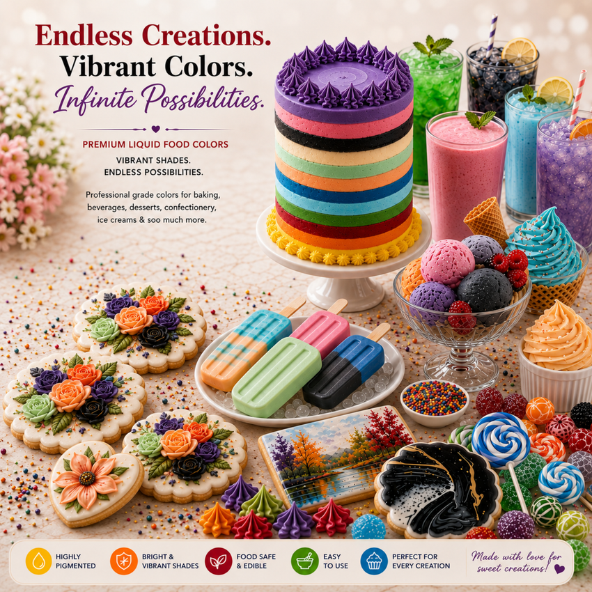 Complete Set | Pack of 18 Edible Water Color