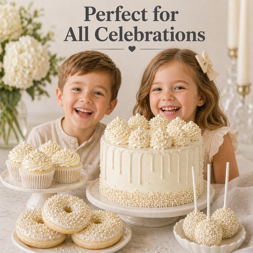 Sprinkles for Cakes & Cupcakes Decoration | USP-14(Pearl)