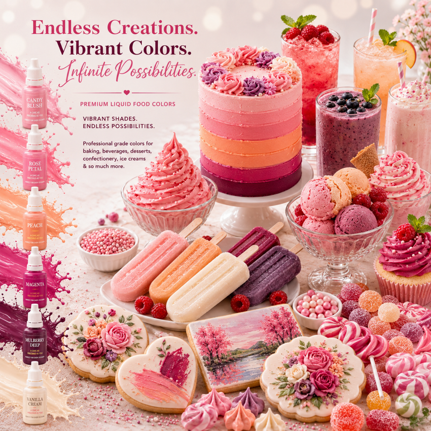 Valentine | Pack of 6 Edible Water Color