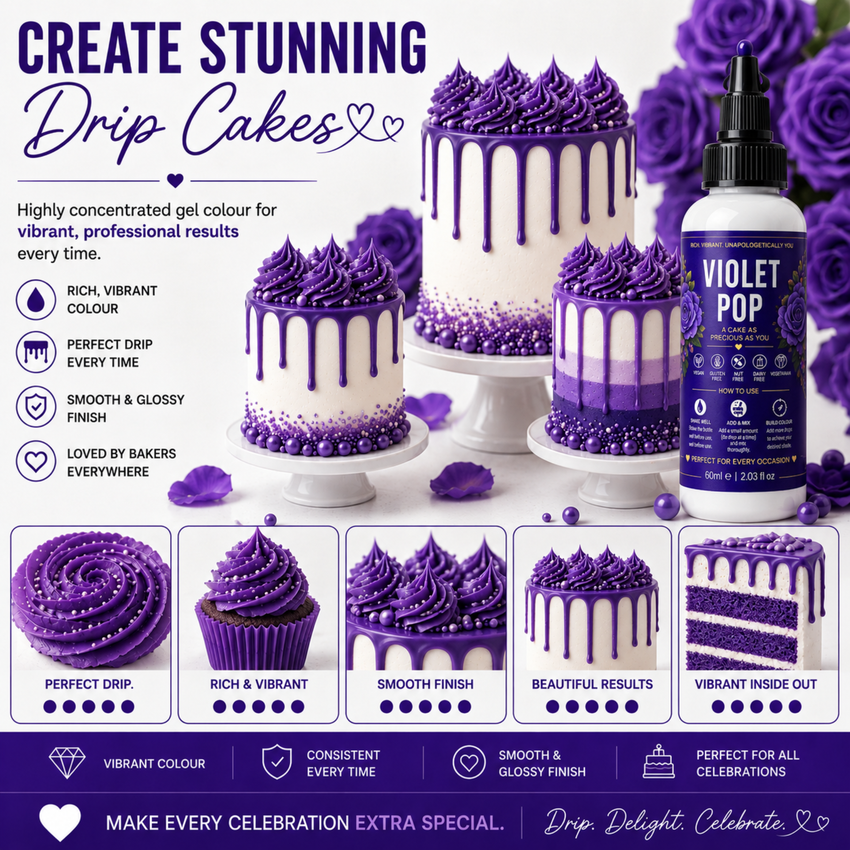 Voilet Pop | Edible Gel Color 60ml