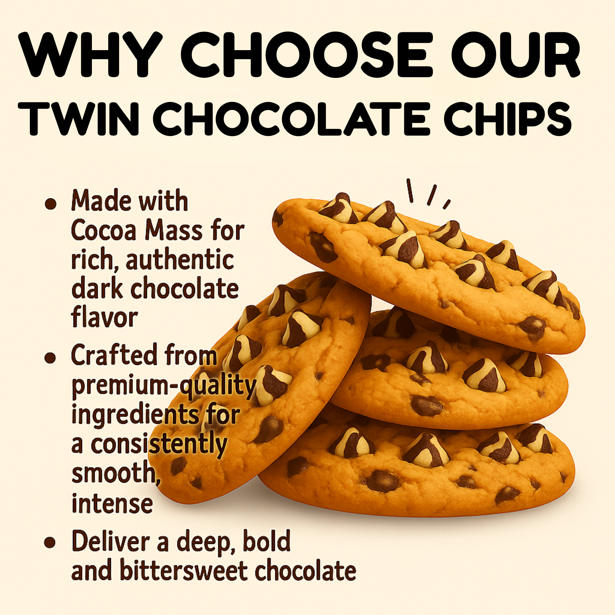 Twin Chocolate Chips 100g