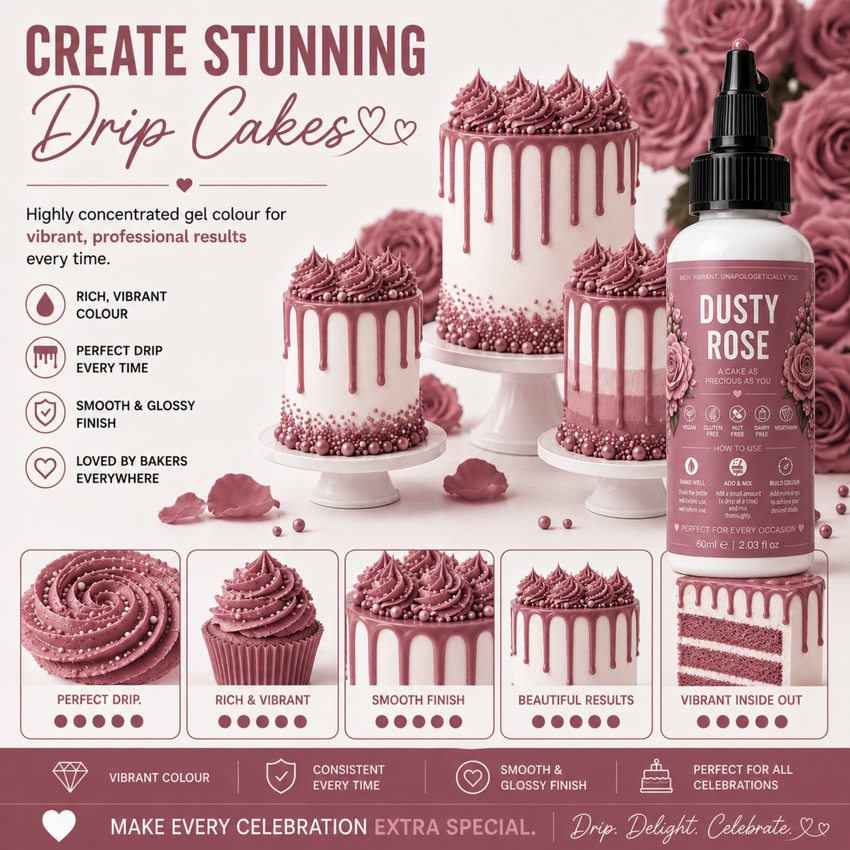 Dusty Rose | Edible Gel Color 60ml