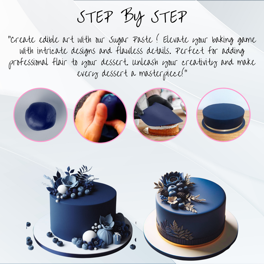 Nightsky Navy Fondant | Edible Sugarpaste 250 Gm