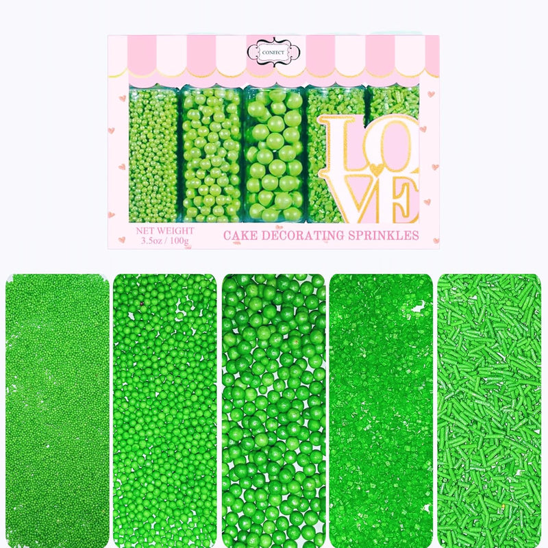 Sprinkles for Cakes & Cupcakes Decoration | USP-11(Pea Green)