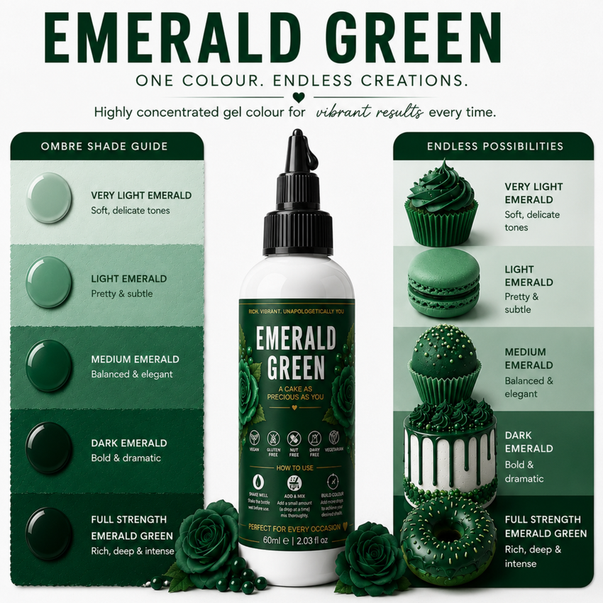 Emerald Green | Edible Gel Color 60ml