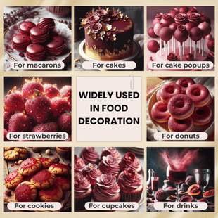 Sangria Red | Edible Luster Dust 5 Gms