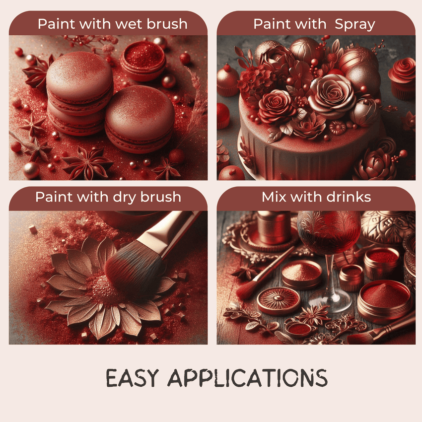 Crystal Copper Bronze | Edible Luster Dust 5 Gms