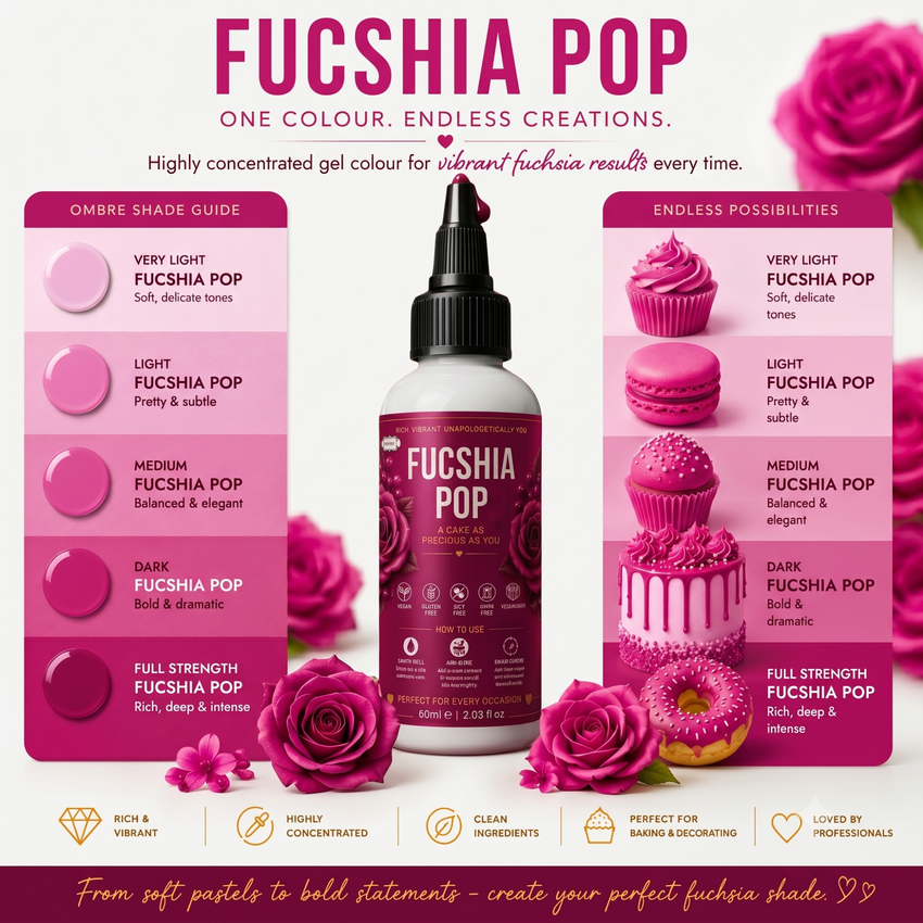 Fuchsia Pop | Edible Gel Color 60ml