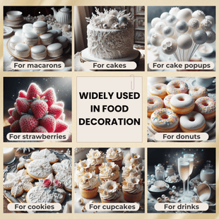 Crystal White | Edible Luster Dust 5 Gms