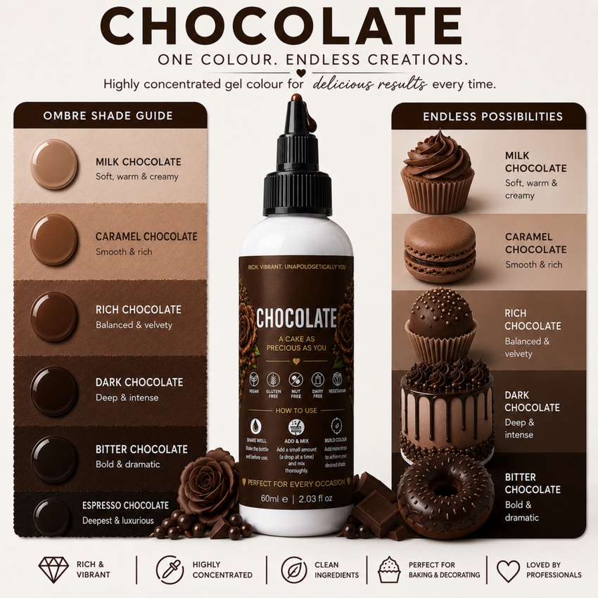 Chocolate | Edible Gel Color 60ml