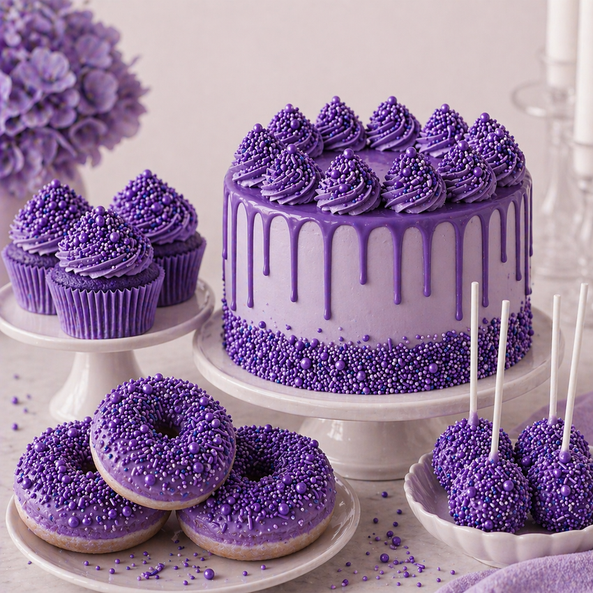 Sprinkles for Cakes & Cupcakes Decoration | USP-1(Purple)