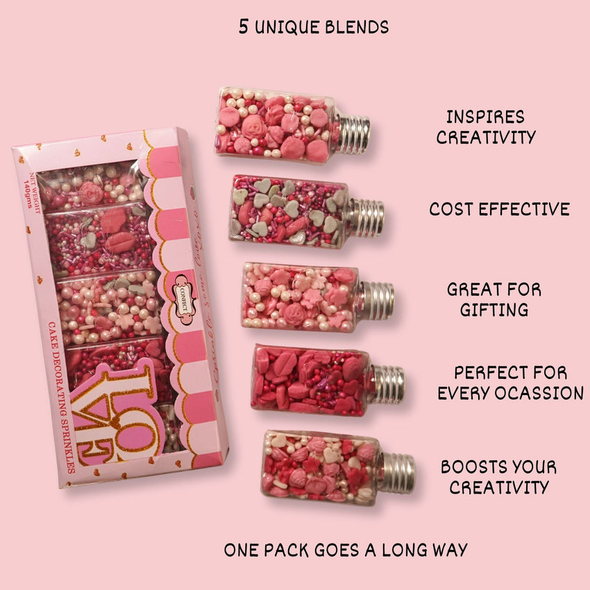 Shimmering Charm I Silver & White Pearls | Edible Mother's Day Sprinkles