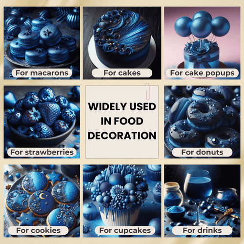 Poppy Blue | Edible Luster Dust 5 Gms