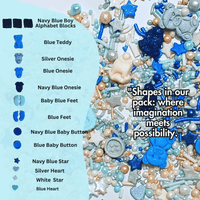 Boys Baby Shower Sprinkles | Gender Reveal Sprinkles | Edible Sprinkles Assorted