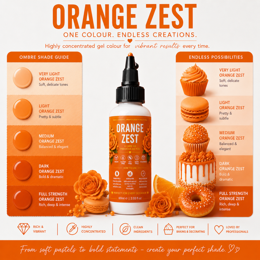 Orange Zest | Edible Gel Color 60ml