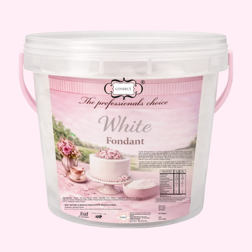 White | Edible Natural Fondant (4 x 250g)