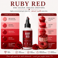 Ruby Red | Edible Gel Color 60ml