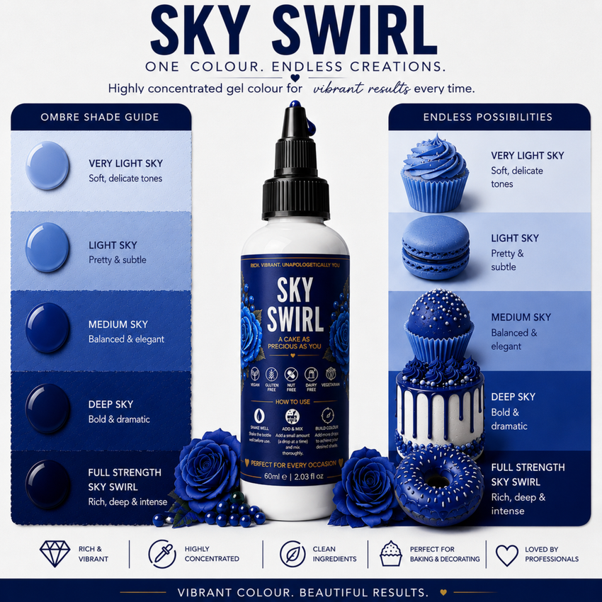 Sky Swirl | Edible Gel Color 60ml