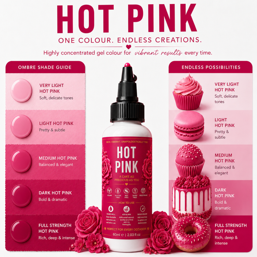 Hot Pink | Edible Gel Color 60ml