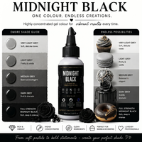 Midnight Black | Edible Gel Color 60ml