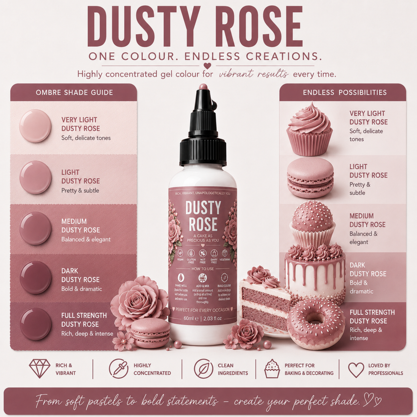 Dusty Rose | Edible Gel Color 60ml