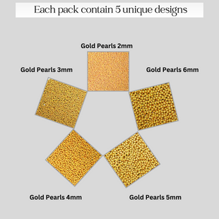 All That Glitters Gold Disco Balls Assorted Sprinkles (DB-12) - 100g