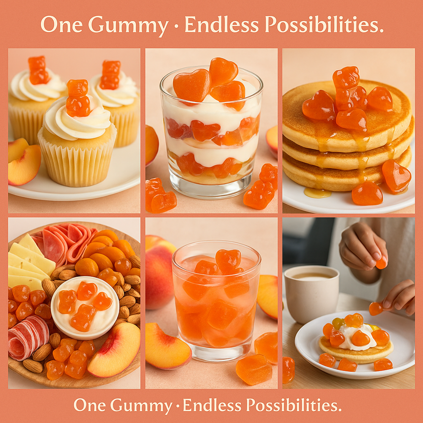 Peachy Sour Swirl Gummies